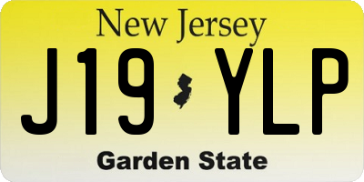 NJ license plate J19YLP