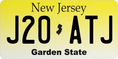 NJ license plate J20ATJ