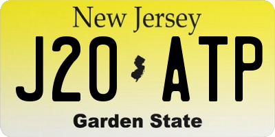 NJ license plate J20ATP