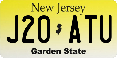 NJ license plate J20ATU