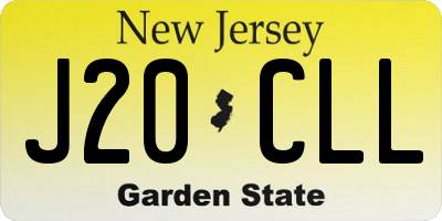NJ license plate J20CLL