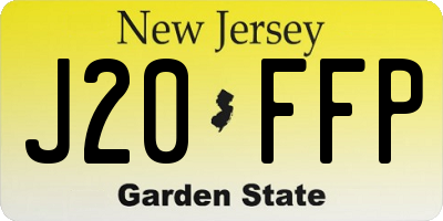 NJ license plate J20FFP