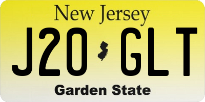 NJ license plate J20GLT