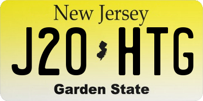 NJ license plate J20HTG