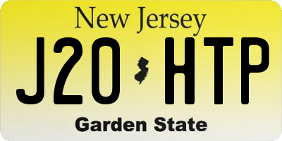 NJ license plate J20HTP