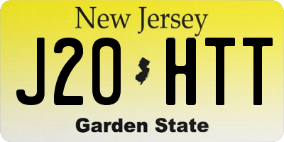 NJ license plate J20HTT