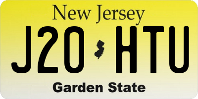 NJ license plate J20HTU