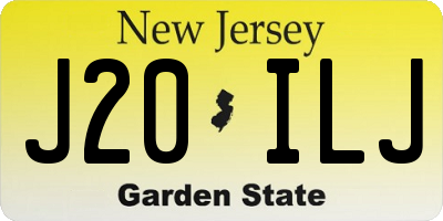 NJ license plate J20ILJ