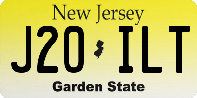 NJ license plate J20ILT