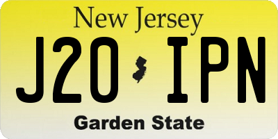 NJ license plate J20IPN