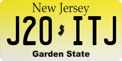 NJ license plate J20ITJ