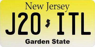 NJ license plate J20ITL