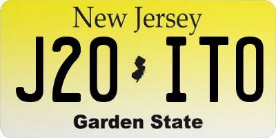 NJ license plate J20ITO