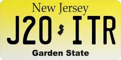 NJ license plate J20ITR