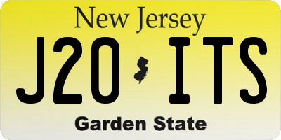 NJ license plate J20ITS