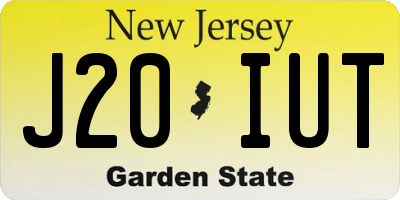 NJ license plate J20IUT