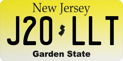 NJ license plate J20LLT
