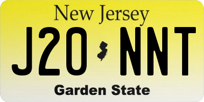 NJ license plate J20NNT