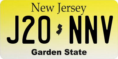 NJ license plate J20NNV