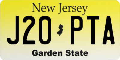NJ license plate J20PTA