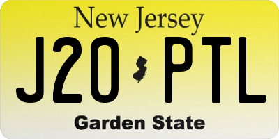 NJ license plate J20PTL
