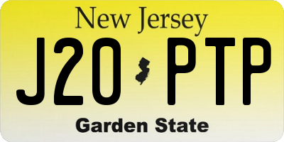 NJ license plate J20PTP