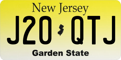 NJ license plate J20QTJ