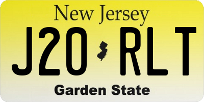 NJ license plate J20RLT