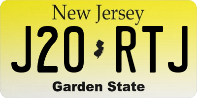 NJ license plate J20RTJ