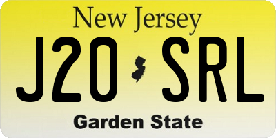 NJ license plate J20SRL