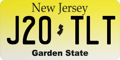 NJ license plate J20TLT