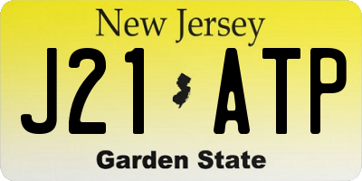 NJ license plate J21ATP