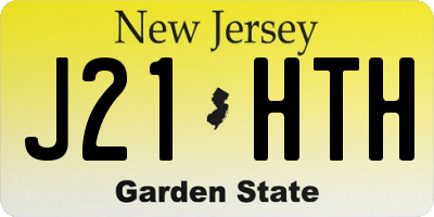NJ license plate J21HTH