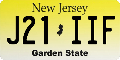 NJ license plate J21IIF
