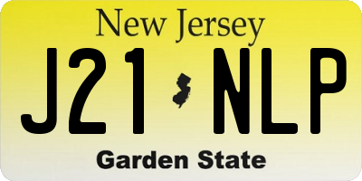 NJ license plate J21NLP