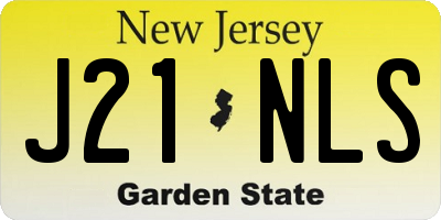 NJ license plate J21NLS