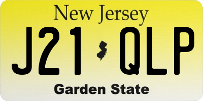 NJ license plate J21QLP