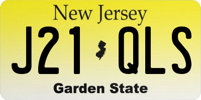 NJ license plate J21QLS