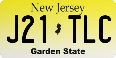 NJ license plate J21TLC