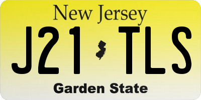 NJ license plate J21TLS
