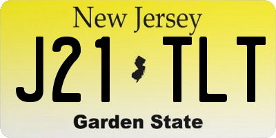 NJ license plate J21TLT
