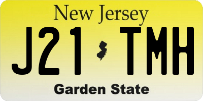 NJ license plate J21TMH