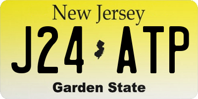 NJ license plate J24ATP