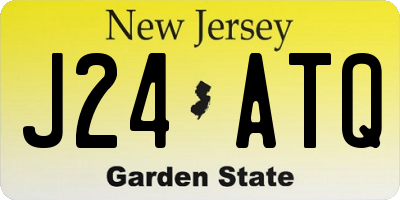 NJ license plate J24ATQ