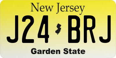 NJ license plate J24BRJ