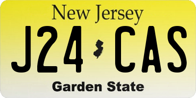 NJ license plate J24CAS