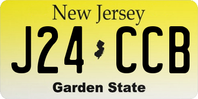 NJ license plate J24CCB