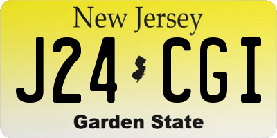 NJ license plate J24CGI