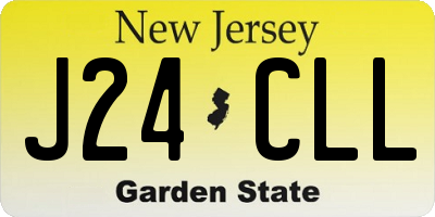 NJ license plate J24CLL
