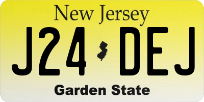 NJ license plate J24DEJ
